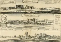 An illustration from The antiquities of Warwickshire illustrated : from records, leiger-books, manuscripts, charters, evidences, tombes, and armes : beautified with maps, prospects, and portraictures (1656)
