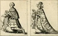 An illustration from The antiquities of Warwickshire illustrated : from records, leiger-books, manuscripts, charters, evidences, tombes, and armes : beautified with maps, prospects, and portraictures (1656)