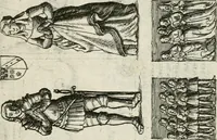 An illustration from The antiquities of Warwickshire illustrated : from records, leiger-books, manuscripts, charters, evidences, tombes, and armes : beautified with maps, prospects, and portraictures (1656)
