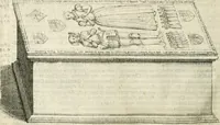 An illustration from The antiquities of Warwickshire illustrated : from records, leiger-books, manuscripts, charters, evidences, tombes, and armes : beautified with maps, prospects, and portraictures (1656)
