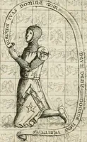 An illustration from The antiquities of Warwickshire illustrated : from records, leiger-books, manuscripts, charters, evidences, tombes, and armes : beautified with maps, prospects, and portraictures (1656)