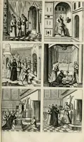 An illustration from The antiquities of Warwickshire illustrated : from records, leiger-books, manuscripts, charters, evidences, tombes, and armes : beautified with maps, prospects, and portraictures (1656)