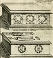 An illustration from The antiquities of Warwickshire illustrated : from records, leiger-books, manuscripts, charters, evidences, tombes, and armes : beautified with maps, prospects, and portraictures (1656)