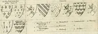 An illustration from The antiquities of Warwickshire illustrated : from records, leiger-books, manuscripts, charters, evidences, tombes, and armes : beautified with maps, prospects, and portraictures (1656)