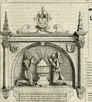 An illustration from The antiquities of Warwickshire illustrated : from records, leiger-books, manuscripts, charters, evidences, tombes, and armes : beautified with maps, prospects, and portraictures (1656)