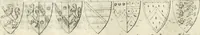 An illustration from The antiquities of Warwickshire illustrated : from records, leiger-books, manuscripts, charters, evidences, tombes, and armes : beautified with maps, prospects, and portraictures (1656)