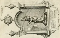 An illustration from The antiquities of Warwickshire illustrated : from records, leiger-books, manuscripts, charters, evidences, tombes, and armes : beautified with maps, prospects, and portraictures (1656)