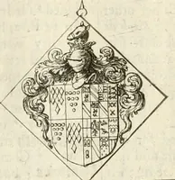 An illustration from The antiquities of Warwickshire illustrated : from records, leiger-books, manuscripts, charters, evidences, tombes, and armes : beautified with maps, prospects, and portraictures (1656)