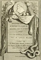 Picture 1 of 109 from Les antiquités d'Herculanum : avec leurs explications en françois (1780), leaf 6