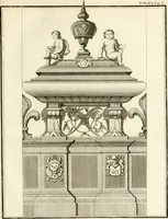 An illustration from Antiquités nationales, ou, Recueil de monumens : pour servir à l'histoire générale et particulière de l'empire françois, tels que tombeaux, inscriptions, statues, vitraux, fresques, etc. : tirés des abbayes, monastères, châteaux, et autres lieux devenus domaines nationaux (1790)