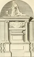 An illustration from Antiquités nationales, ou, Recueil de monumens : pour servir à l'histoire générale et particulière de l'empire françois, tels que tombeaux, inscriptions, statues, vitraux, fresques, etc. : tirés des abbayes, monastères, châteaux, et autres lieux devenus domaines nationaux (1790)