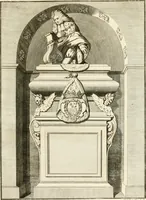 An illustration from Antiquités nationales, ou, Recueil de monumens : pour servir à l'histoire générale et particulière de l'empire françois, tels que tombeaux, inscriptions, statues, vitraux, fresques, etc. : tirés des abbayes, monastères, châteaux, et autres lieux devenus domaines nationaux (1790)