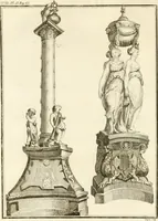 An illustration from Antiquités nationales, ou, Recueil de monumens : pour servir à l'histoire générale et particulière de l'empire françois, tels que tombeaux, inscriptions, statues, vitraux, fresques, etc. : tirés des abbayes, monastères, châteaux, et autres lieux devenus domaines nationaux (1790)