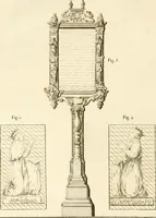 Picture 28 of 63 from Antiquités nationales, ou, Recueil de monumens : pour servir à l'histoire générale et particulière de l'empire françois, tels que tombeaux, inscriptions, statues, vitraux, fresques, etc. : tirés des abbayes, monastères, châteaux, et autres lieux devenus domaines nationaux (1790), leaf 221