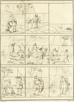 An illustration from Antiquités nationales, ou, Recueil de monumens : pour servir à l'histoire générale et particulière de l'empire françois, tels que tombeaux, inscriptions, statues, vitraux, fresques, etc. : tirés des abbayes, monastères, châteaux, et autres lieux devenus domaines nationaux (1790)