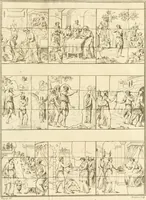 An illustration from Antiquités nationales, ou, Recueil de monumens : pour servir à l'histoire générale et particulière de l'empire françois, tels que tombeaux, inscriptions, statues, vitraux, fresques, etc. : tirés des abbayes, monastères, châteaux, et autres lieux devenus domaines nationaux (1790)