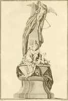 Picture 41 of 63 from Antiquités nationales, ou, Recueil de monumens : pour servir à l'histoire générale et particulière de l'empire françois, tels que tombeaux, inscriptions, statues, vitraux, fresques, etc. : tirés des abbayes, monastères, châteaux, et autres lieux devenus domaines nationaux (1790), leaf 336