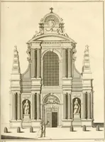 An illustration from Antiquités nationales, ou, Recueil de monumens : pour servir à l'histoire générale et particulière de l'empire françois, tels que tombeaux, inscriptions, statues, vitraux, fresques, etc. : tirés des abbayes, monastères, châteaux, et autres lieux devenus domaines nationaux (1790)