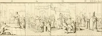 An illustration from Antiquités nationales, ou, Recueil de monumens : pour servir à l'histoire générale et particulière de l'empire françois, tels que tombeaux, inscriptions, statues, vitraux, fresques, etc. : tirés des abbayes, monastères, châteaux, et autres lieux devenus domaines nationaux (1790)