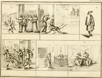 An illustration from Antiquités nationales, ou, Recueil de monumens : pour servir à l'histoire générale et particulière de l'empire françois, tels que tombeaux, inscriptions, statues, vitraux, fresques, etc. : tirés des abbayes, monastères, châteaux, et autres lieux devenus domaines nationaux (1790)