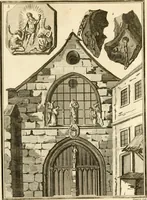 An illustration from Antiquités nationales, ou, Recueil de monumens : pour servir à l'histoire générale et particulière de l'empire françois, tels que tombeaux, inscriptions, statues, vitraux, fresques, etc. : tirés des abbayes, monastères, châteaux, et autres lieux devenus domaines nationaux (1790)