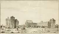 An illustration from Antiquités nationales, ou, Recueil de monumens : pour servir à l'histoire générale et particulière de l'empire françois, tels que tombeaux, inscriptions, statues, vitraux, fresques, etc. : tirés des abbayes, monastères, châteaux, et autres lieux devenus domaines nationaux (1790)