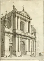 Picture 37 of 60 from Antiquités nationales, ou, Recueil de monumens : pour servir à l'histoire générale et particulière de l'empire françois, tels que tombeaux, inscriptions, statues, vitraux, fresques, etc. : tirés des abbayes, monastères, châteaux, et autres lieux devenus domaines nationaux (1790), leaf 230