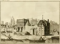 Picture 46 of 60 from Antiquités nationales, ou, Recueil de monumens : pour servir à l'histoire générale et particulière de l'empire françois, tels que tombeaux, inscriptions, statues, vitraux, fresques, etc. : tirés des abbayes, monastères, châteaux, et autres lieux devenus domaines nationaux (1790), leaf 313