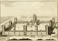 An illustration from Antiquités nationales, ou, Recueil de monumens : pour servir à l'histoire générale et particulière de l'empire françois, tels que tombeaux, inscriptions, statues, vitraux, fresques, etc. : tirés des abbayes, monastères, châteaux, et autres lieux devenus domaines nationaux (1790)