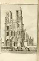 An illustration from Antiquités nationales, ou, Recueil de monumens : pour servir à l'histoire générale et particulière de l'empire françois, tels que tombeaux, inscriptions, statues, vitraux, fresques, etc. : tirés des abbayes, monastères, châteaux, et autres lieux devenus domaines nationaux (1790)