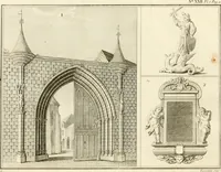 Picture 53 of 60 from Antiquités nationales, ou, Recueil de monumens : pour servir à l'histoire générale et particulière de l'empire françois, tels que tombeaux, inscriptions, statues, vitraux, fresques, etc. : tirés des abbayes, monastères, châteaux, et autres lieux devenus domaines nationaux (1790), leaf 413