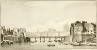 An illustration from Antiquités nationales, ou, Recueil de monumens : pour servir à l'histoire générale et particulière de l'empire françois, tels que tombeaux, inscriptions, statues, vitraux, fresques, etc. : tirés des abbayes, monastères, châteaux, et autres lieux devenus domaines nationaux (1790)