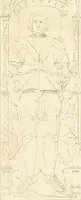 An illustration from Antiquités nationales, ou, Recueil de monumens : pour servir à l'histoire générale et particulière de l'empire françois, tels que tombeaux, inscriptions, statues, vitraux, fresques, etc. : tirés des abbayes, monastères, châteaux, et autres lieux devenus domaines nationaux (1790)