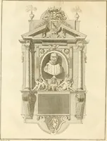 An illustration from Antiquités nationales, ou, Recueil de monumens : pour servir à l'histoire générale et particulière de l'empire françois, tels que tombeaux, inscriptions, statues, vitraux, fresques, etc. : tirés des abbayes, monastères, châteaux, et autres lieux devenus domaines nationaux (1790)