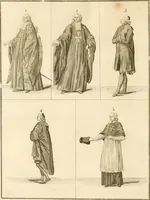 An illustration from Antiquités nationales, ou, Recueil de monumens : pour servir à l'histoire générale et particulière de l'empire françois, tels que tombeaux, inscriptions, statues, vitraux, fresques, etc. : tirés des abbayes, monastères, châteaux, et autres lieux devenus domaines nationaux (1790)
