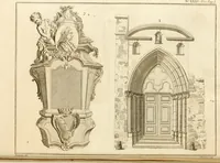 An illustration from Antiquités nationales, ou, Recueil de monumens : pour servir à l'histoire générale et particulière de l'empire françois, tels que tombeaux, inscriptions, statues, vitraux, fresques, etc. : tirés des abbayes, monastères, châteaux, et autres lieux devenus domaines nationaux (1790)