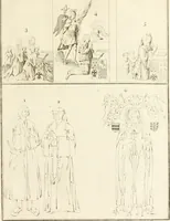 An illustration from Antiquités nationales, ou, Recueil de monumens : pour servir à l'histoire générale et particulière de l'empire françois, tels que tombeaux, inscriptions, statues, vitraux, fresques, etc. : tirés des abbayes, monastères, châteaux, et autres lieux devenus domaines nationaux (1790)