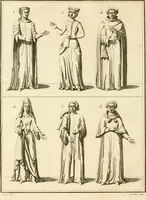 An illustration from Antiquités nationales, ou, Recueil de monumens : pour servir à l'histoire générale et particulière de l'empire françois, tels que tombeaux, inscriptions, statues, vitraux, fresques, etc. : tirés des abbayes, monastères, châteaux, et autres lieux devenus domaines nationaux (1790)