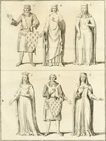 An illustration from Antiquités nationales, ou, Recueil de monumens : pour servir à l'histoire générale et particulière de l'empire françois, tels que tombeaux, inscriptions, statues, vitraux, fresques, etc. : tirés des abbayes, monastères, châteaux, et autres lieux devenus domaines nationaux (1790)