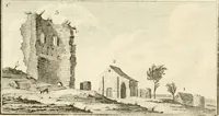 An illustration from Antiquités nationales, ou, Recueil de monumens : pour servir à l'histoire générale et particulière de l'empire françois, tels que tombeaux, inscriptions, statues, vitraux, fresques, etc. : tirés des abbayes, monastères, châteaux, et autres lieux devenus domaines nationaux (1790)