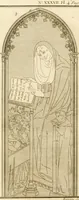An illustration from Antiquités nationales, ou, Recueil de monumens : pour servir à l'histoire générale et particulière de l'empire françois, tels que tombeaux, inscriptions, statues, vitraux, fresques, etc. : tirés des abbayes, monastères, châteaux, et autres lieux devenus domaines nationaux (1790)