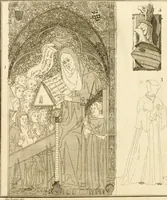 An illustration from Antiquités nationales, ou, Recueil de monumens : pour servir à l'histoire générale et particulière de l'empire françois, tels que tombeaux, inscriptions, statues, vitraux, fresques, etc. : tirés des abbayes, monastères, châteaux, et autres lieux devenus domaines nationaux (1790)