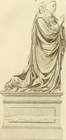 An illustration from Antiquités nationales, ou, Recueil de monumens : pour servir à l'histoire générale et particulière de l'empire françois, tels que tombeaux, inscriptions, statues, vitraux, fresques, etc. : tirés des abbayes, monastères, châteaux, et autres lieux devenus domaines nationaux (1790)
