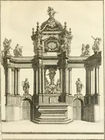 An illustration from Antiquités nationales, ou, Recueil de monumens : pour servir à l'histoire générale et particulière de l'empire françois, tels que tombeaux, inscriptions, statues, vitraux, fresques, etc. : tirés des abbayes, monastères, châteaux, et autres lieux devenus domaines nationaux (1790)