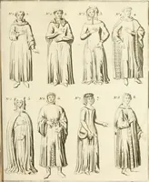 An illustration from Antiquités nationales, ou, Recueil de monumens : pour servir à l'histoire générale et particulière de l'empire françois, tels que tombeaux, inscriptions, statues, vitraux, fresques, etc. : tirés des abbayes, monastères, châteaux, et autres lieux devenus domaines nationaux (1790)