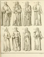 An illustration from Antiquités nationales, ou, Recueil de monumens : pour servir à l'histoire générale et particulière de l'empire françois, tels que tombeaux, inscriptions, statues, vitraux, fresques, etc. : tirés des abbayes, monastères, châteaux, et autres lieux devenus domaines nationaux (1790)