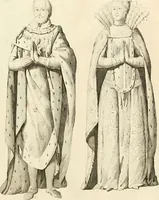 An illustration from Antiquités nationales, ou, Recueil de monumens : pour servir à l'histoire générale et particulière de l'empire françois, tels que tombeaux, inscriptions, statues, vitraux, fresques, etc. : tirés des abbayes, monastères, châteaux, et autres lieux devenus domaines nationaux (1790)