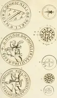 An illustration from Antiquités nationales, ou, Recueil de monumens : pour servir à l'histoire générale et particulière de l'empire françois, tels que tombeaux, inscriptions, statues, vitraux, fresques, etc. : tirés des abbayes, monastères, châteaux, et autres lieux devenus domaines nationaux (1790)