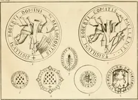 An illustration from Antiquités nationales, ou, Recueil de monumens : pour servir à l'histoire générale et particulière de l'empire françois, tels que tombeaux, inscriptions, statues, vitraux, fresques, etc. : tirés des abbayes, monastères, châteaux, et autres lieux devenus domaines nationaux (1790)