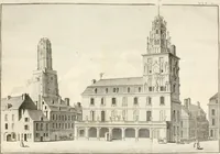 An illustration from Antiquités nationales, ou, Recueil de monumens : pour servir à l'histoire générale et particulière de l'empire françois, tels que tombeaux, inscriptions, statues, vitraux, fresques, etc. : tirés des abbayes, monastères, châteaux, et autres lieux devenus domaines nationaux (1790)